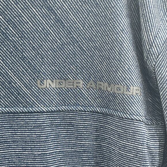 UNDER ARMOUR Heat Gear Loose Blue Golf POLO SHIRT SIZE XXL 2XL - Picture 7 of 10